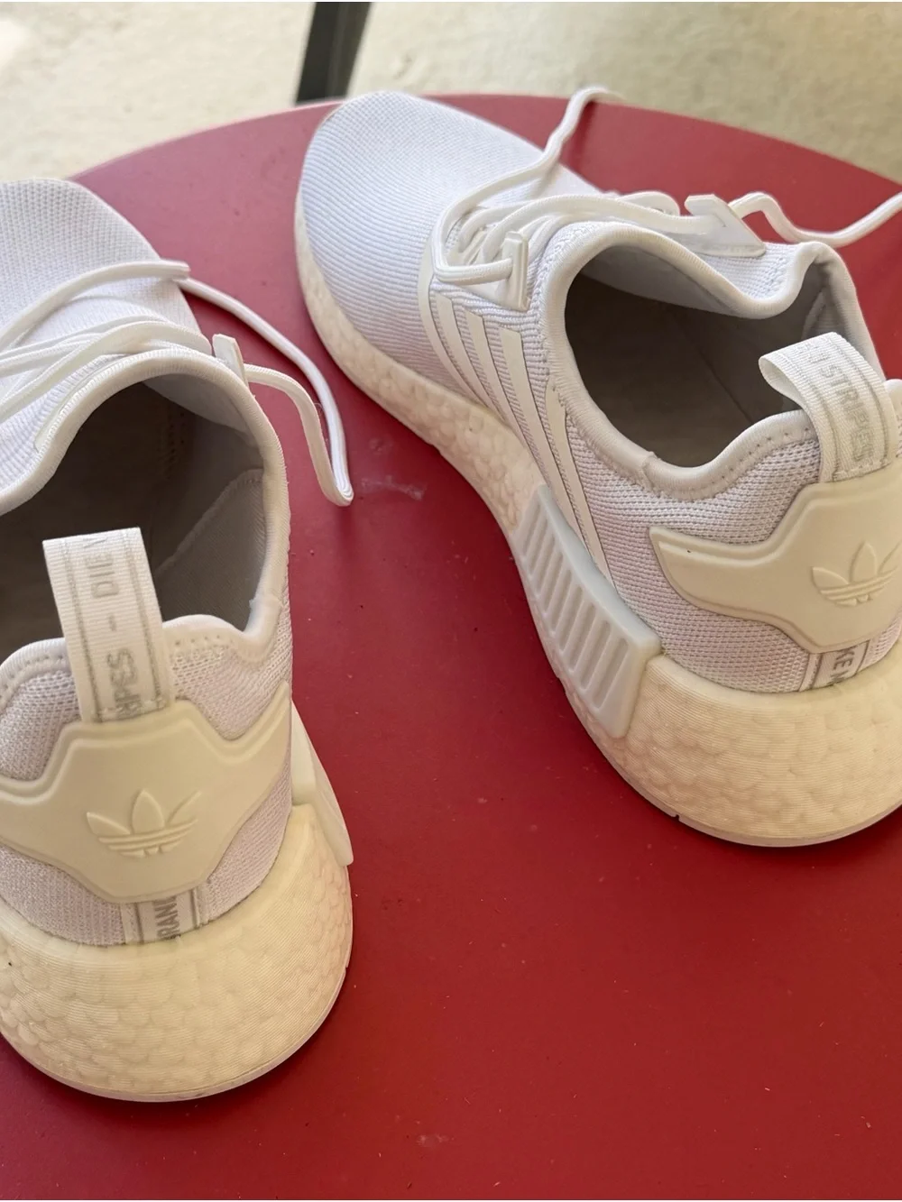 adidas Women’s White Mesh Lace-Up Sneakers